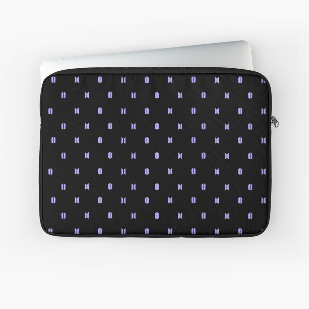 Laptop Sleeve Bts+Army 10 12 13 15 17 Inch Case Notebook Tablet Carrying Bag Cover Purple/Black 7802738411607