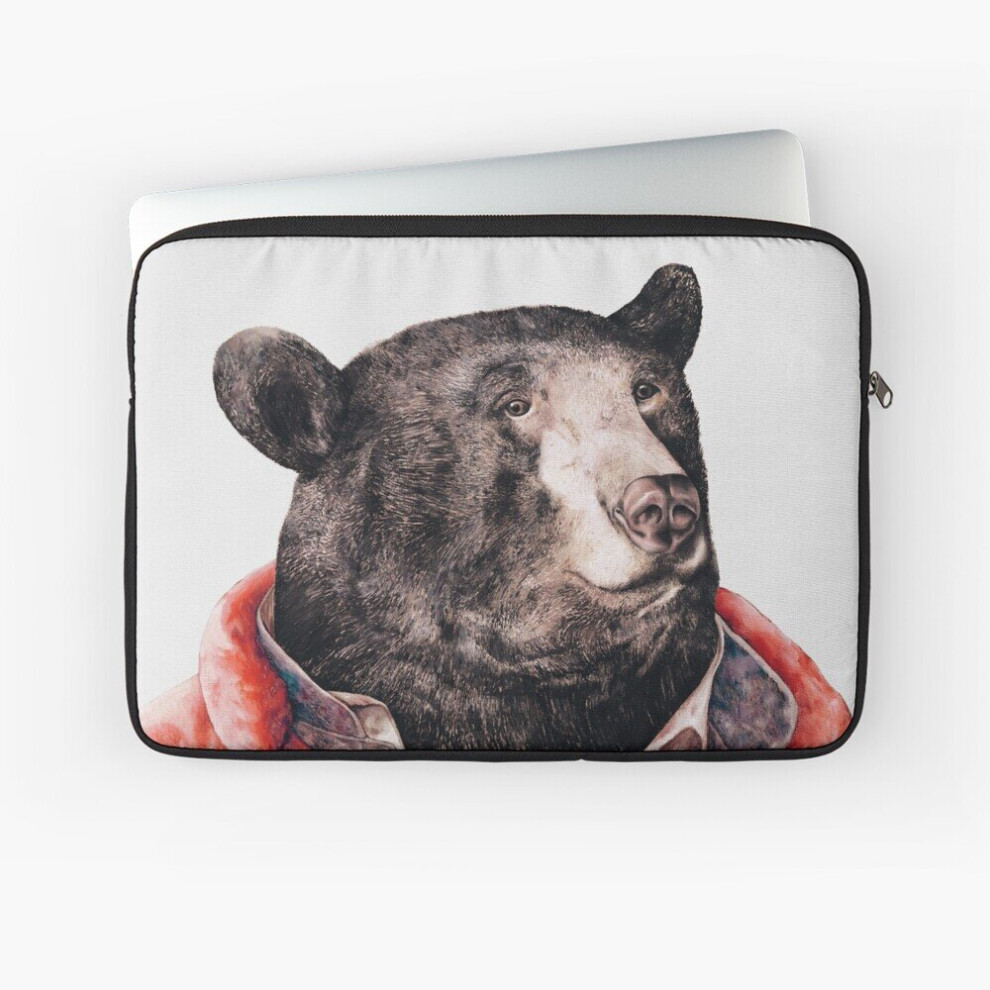 Laptop Sleeve Bear 10 12 13 15 17 Inch Case Notebook Tablet Carrying Bag Cover Black 7802738438666
