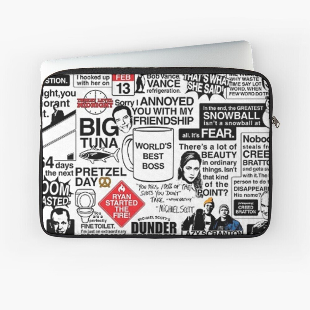 Laptop Sleeve Wise Words From The Office - The Office Quotes (Variant) 10 12 13 15 17 Inch Case Notebook Tablet Carrying Bag Cover 7802738501896