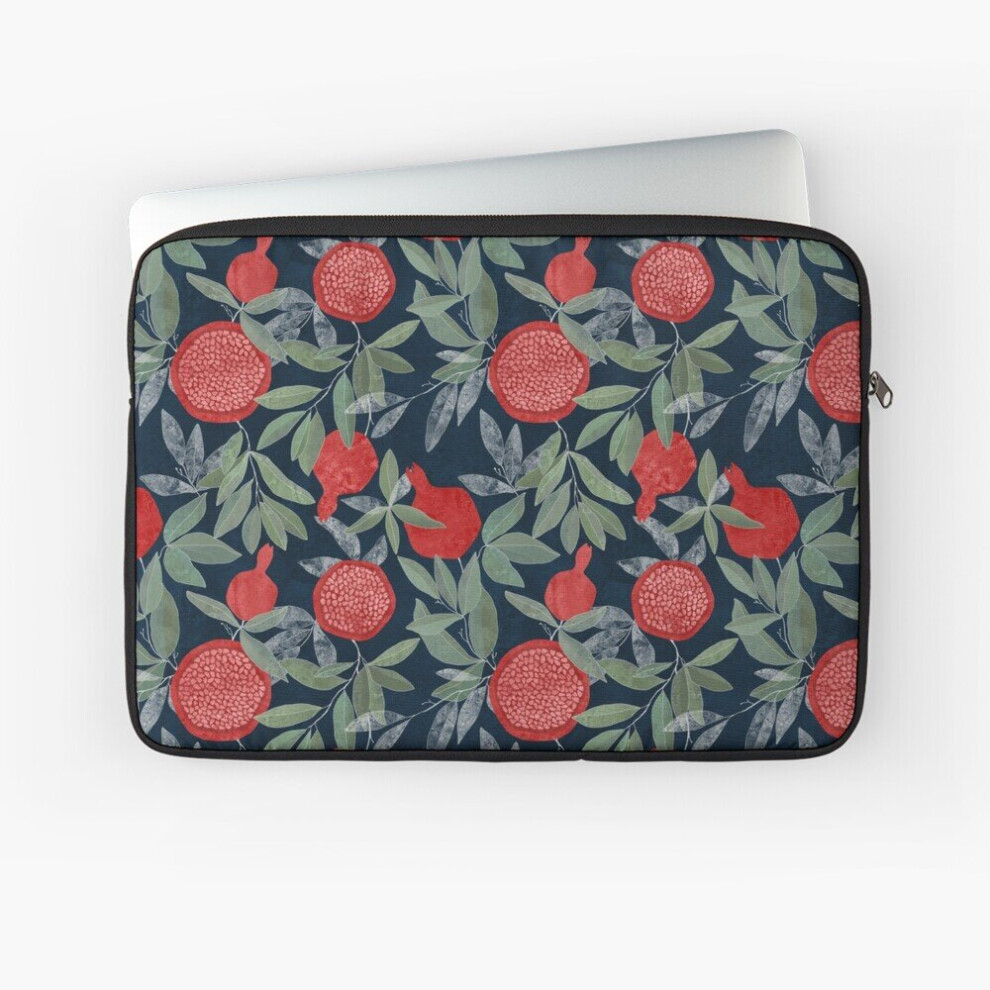 Laptop Sleeve Pomegranates On Indigo 10 12 13 15 17 Inch Case Notebook Tablet Carrying Bag Cover Red 7802738424133