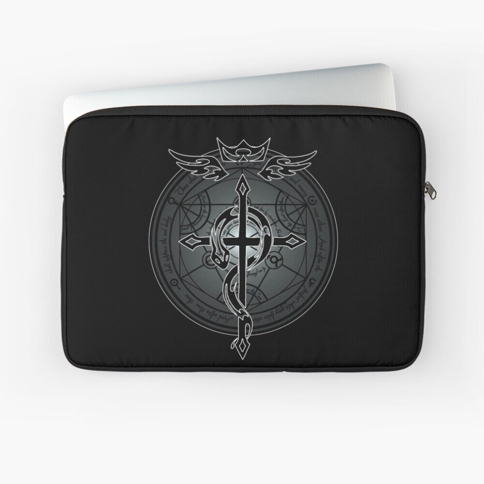 Laptop Sleeve Fullmetal Alchemist Flamel - 10 12 13 15 17 Inch Case Notebook Tablet Carrying Bag Cover Silver 7802738418231