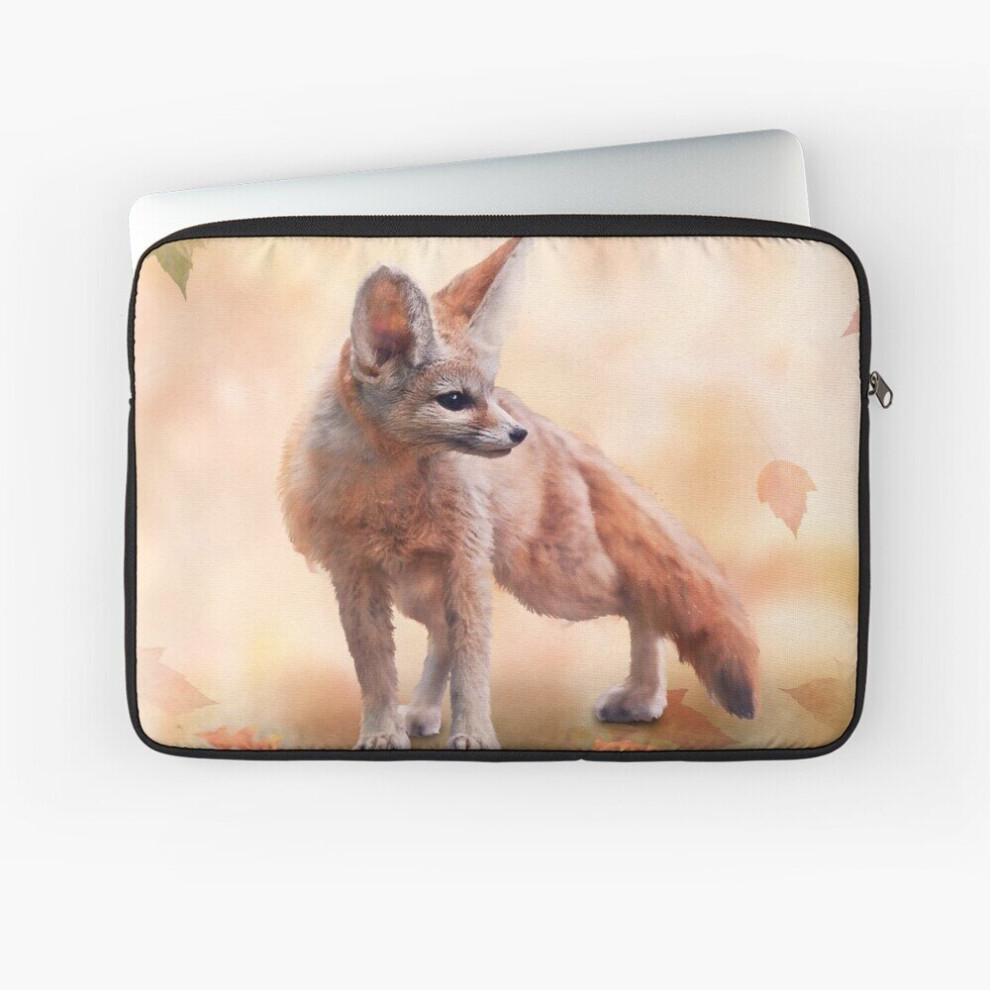 Laptop Sleeve Fennec Fox Watercolor Illustration On Autumn 10 12 13 15 17 Inch Case Notebook Tablet Carrying Bag Cover 7802738516432