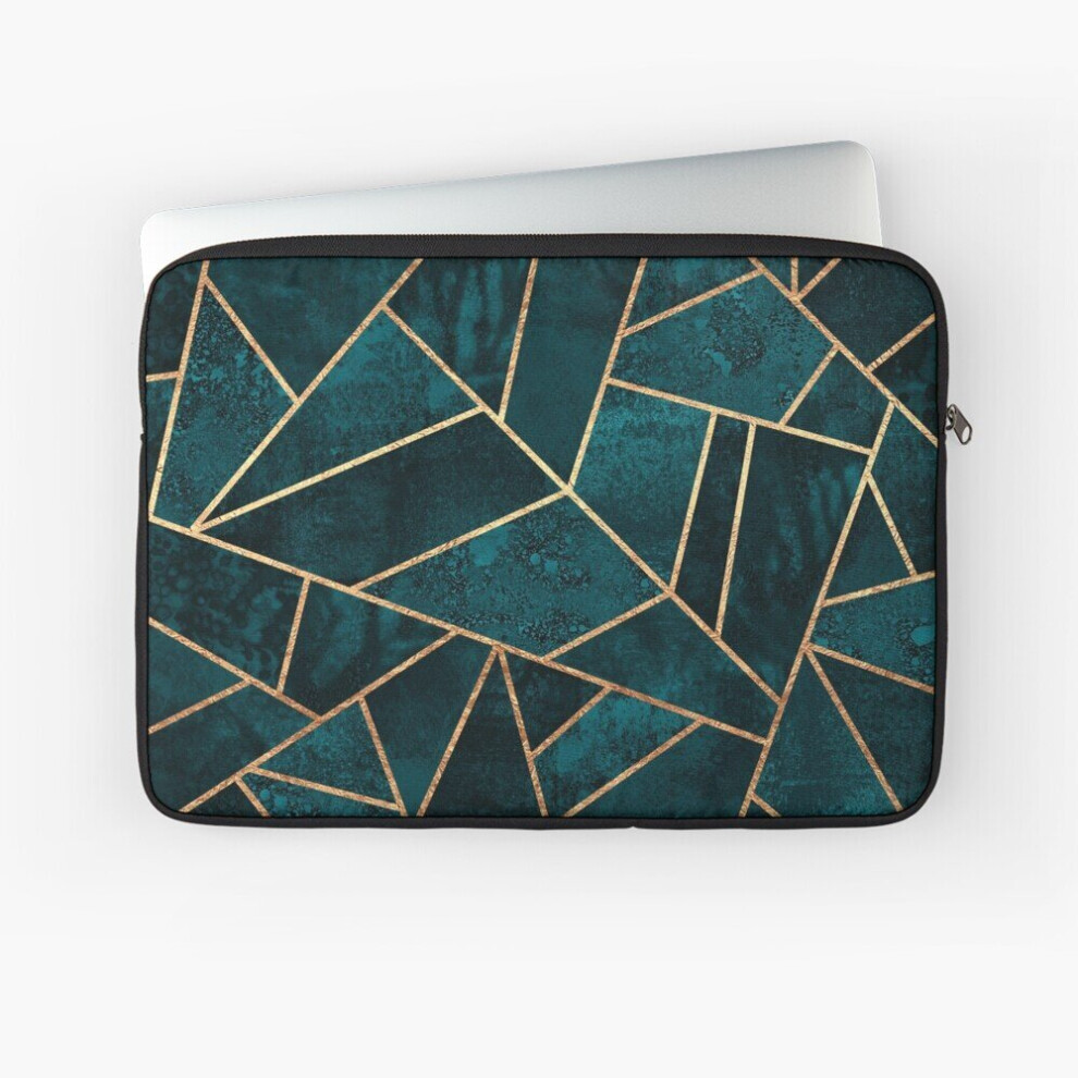Laptop Sleeve Deep Teal Stone 10 12 13 15 17 Inch Case Notebook Tablet Carrying Bag Cover 7802738416350