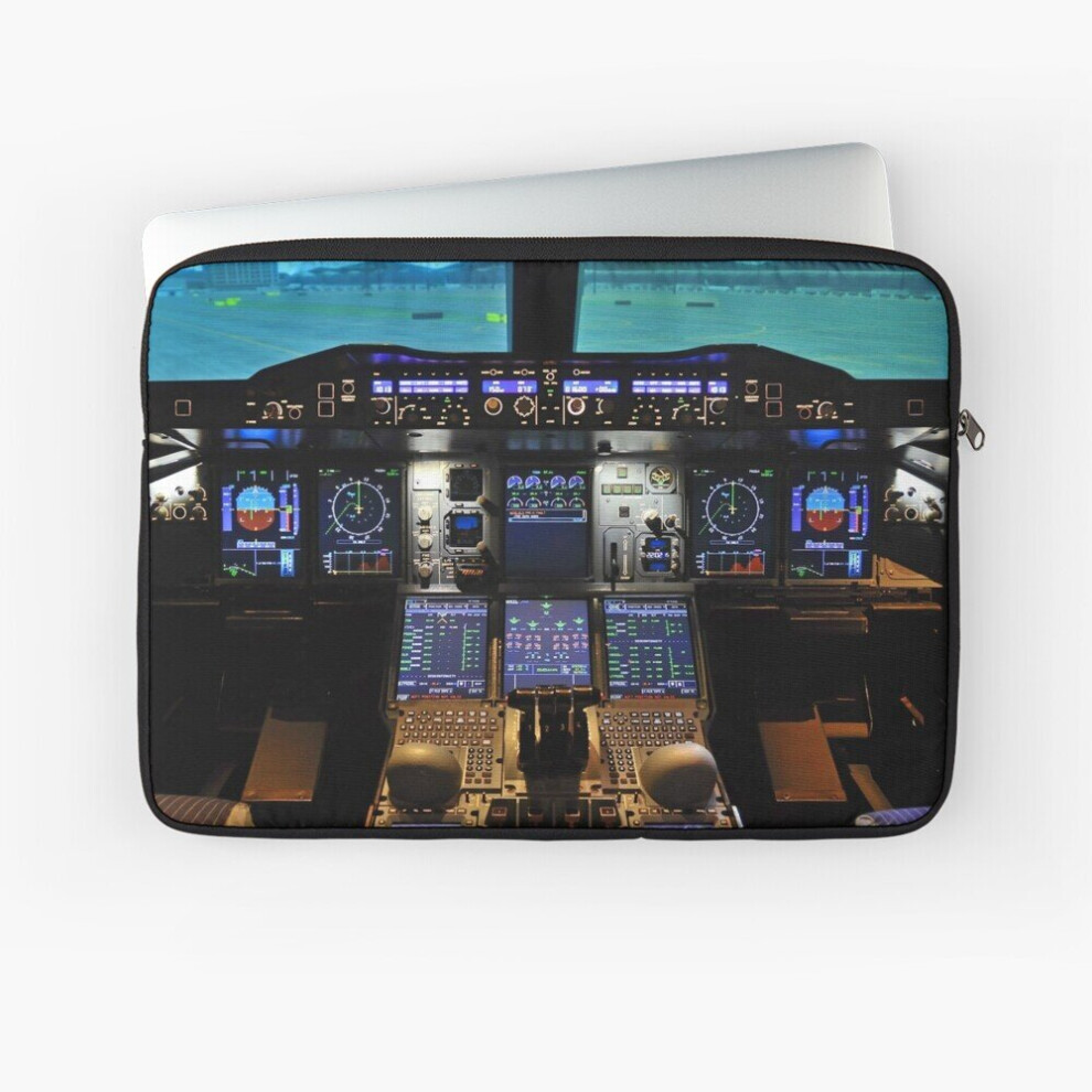 Laptop Sleeve A380 Cockpit 10 12 13 15 17 Inch Case Notebook Tablet Carrying Bag Cover 7802738437836