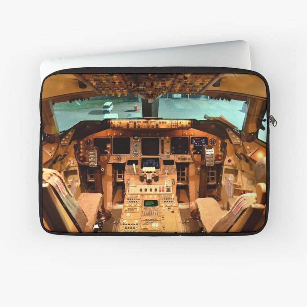 Laptop Sleeve Boeing 747 Cockpit 10 12 13 15 17 Inch Case Notebook Tablet Carrying Bag Cover 7802738477801