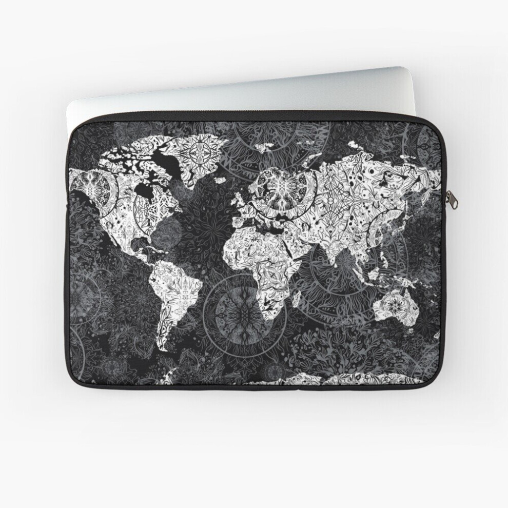Laptop Sleeve World Map 10 12 13 15 17 Inch Case Notebook Tablet Carrying Bag Cover 7802738440645