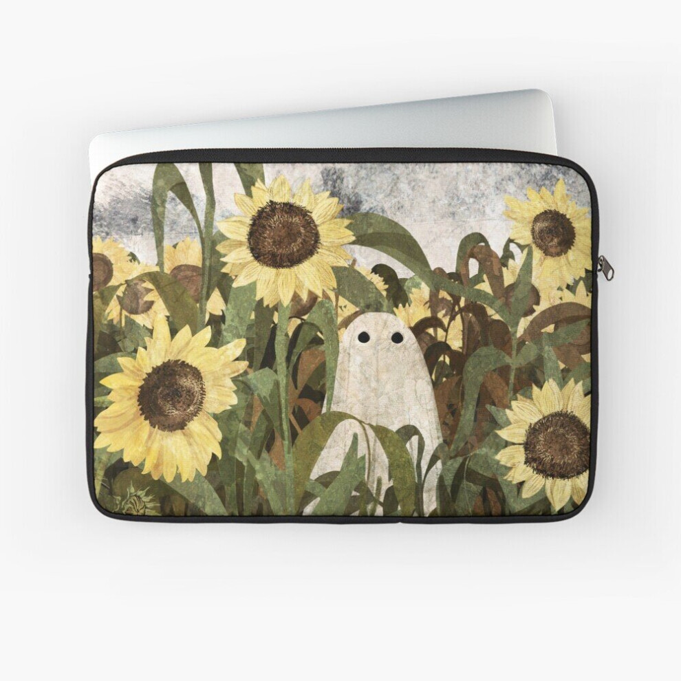 Laptop Sleeve There's A Ghost In The Sunflower Field Again... 10 12 13 15 17 Inch Case Notebook Tablet Carrying Bag Cover 7802738424782