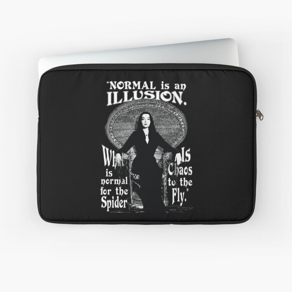 Laptop Sleeve Morticia Addams-"Normal Is An Illusion..." 10 12 13 15 17 Inch Case Notebook Tablet Carrying Bag Cover 7802738468359