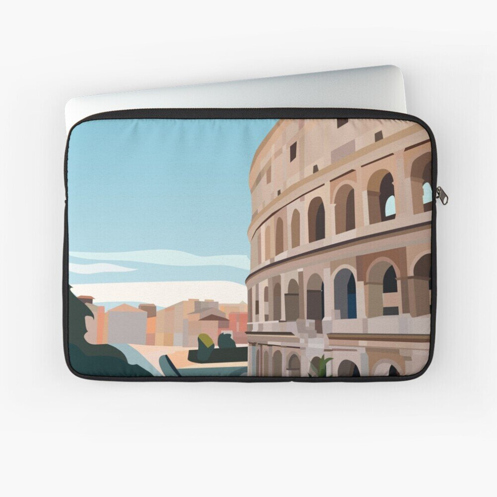 Laptop Sleeve Illustration Of Colosseum In Rome 10 12 13 15 17 Inch Case Notebook Tablet Carrying Bag Cover 7802738494556