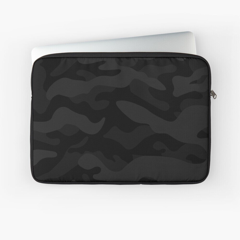 Laptop Sleeve Midnight Battle Camo / Darkest|| By Solomaskx 10 12 13 15 17 Inch Case Notebook Tablet Carrying Bag Cover 7802738431926