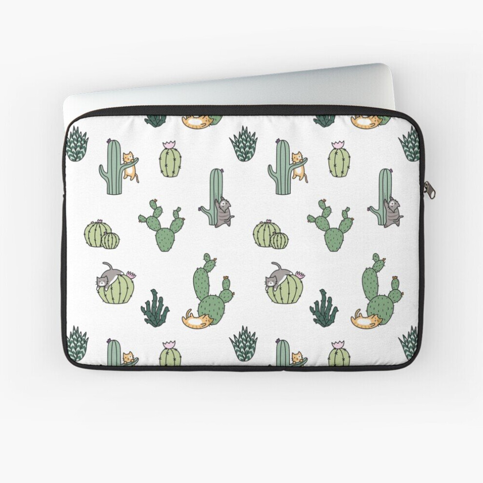 Laptop Sleeve Cacti Cats 10 12 13 15 17 Inch Case Notebook Tablet Carrying Bag Cover 7802738419061