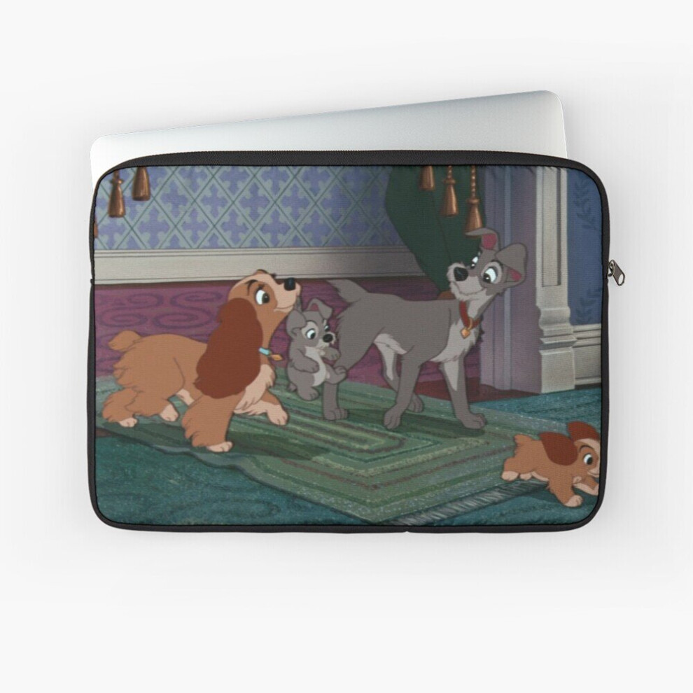 Laptop Sleeve Lady And The Tramp With Scamp 10 12 13 15 17 Inch Case Notebook Tablet Carrying Bag Cover 7802738459722