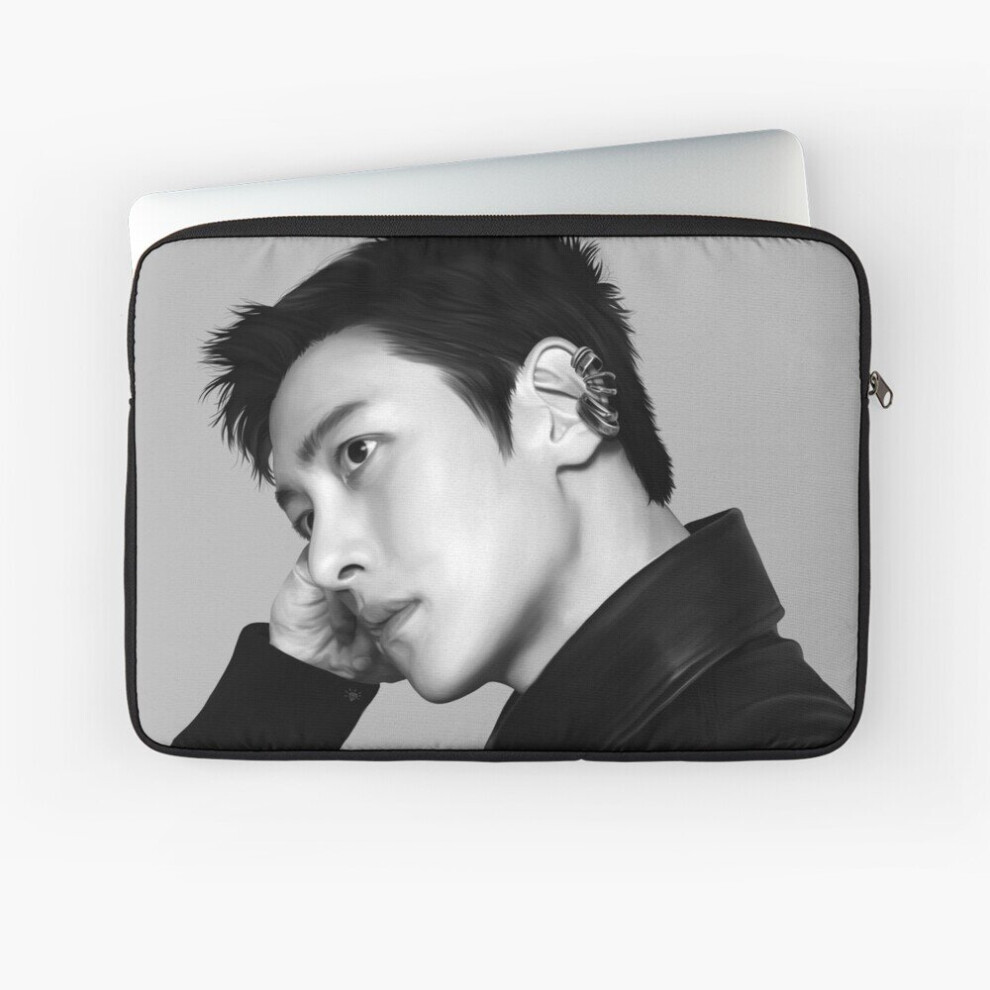 Laptop Sleeve Ji Chang Wook In Leather 10 12 13 15 17 Inch Case Notebook Tablet Carrying Bag Cover Black 7802738477566