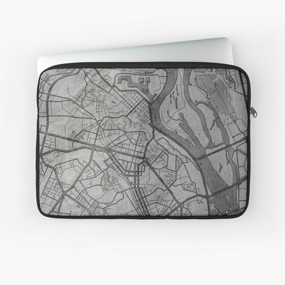 Laptop Sleeve Kyiv, Ukraine, City Street Map 10 12 13 15 17 Inch Case Notebook Tablet Carrying Bag Cover 7802738448542