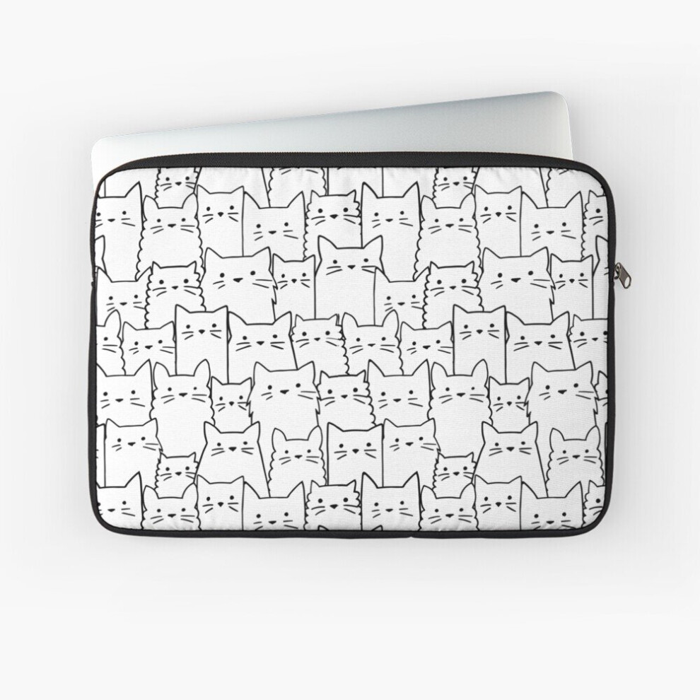Laptop Sleeve Silent Cats 10 12 13 15 17 Inch Case Notebook Tablet Carrying Bag Cover 7802738463293