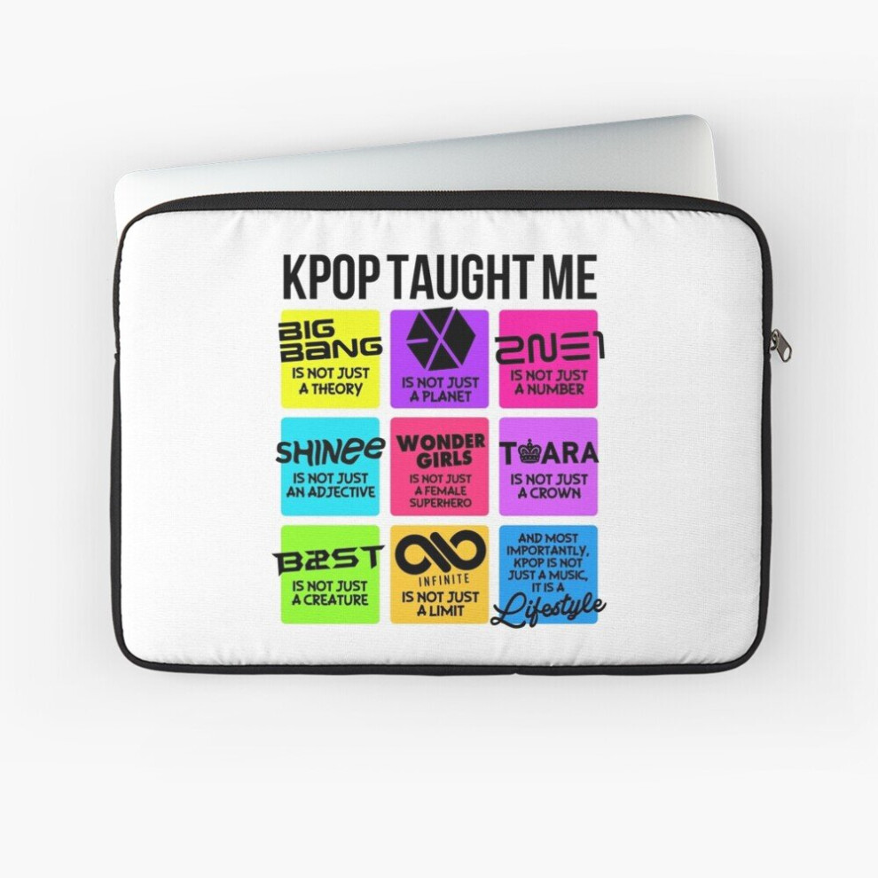 Laptop Sleeve Kpop Taught Me 10 12 13 15 17 Inch Case Notebook Tablet Carrying Bag Cover 7802738467222