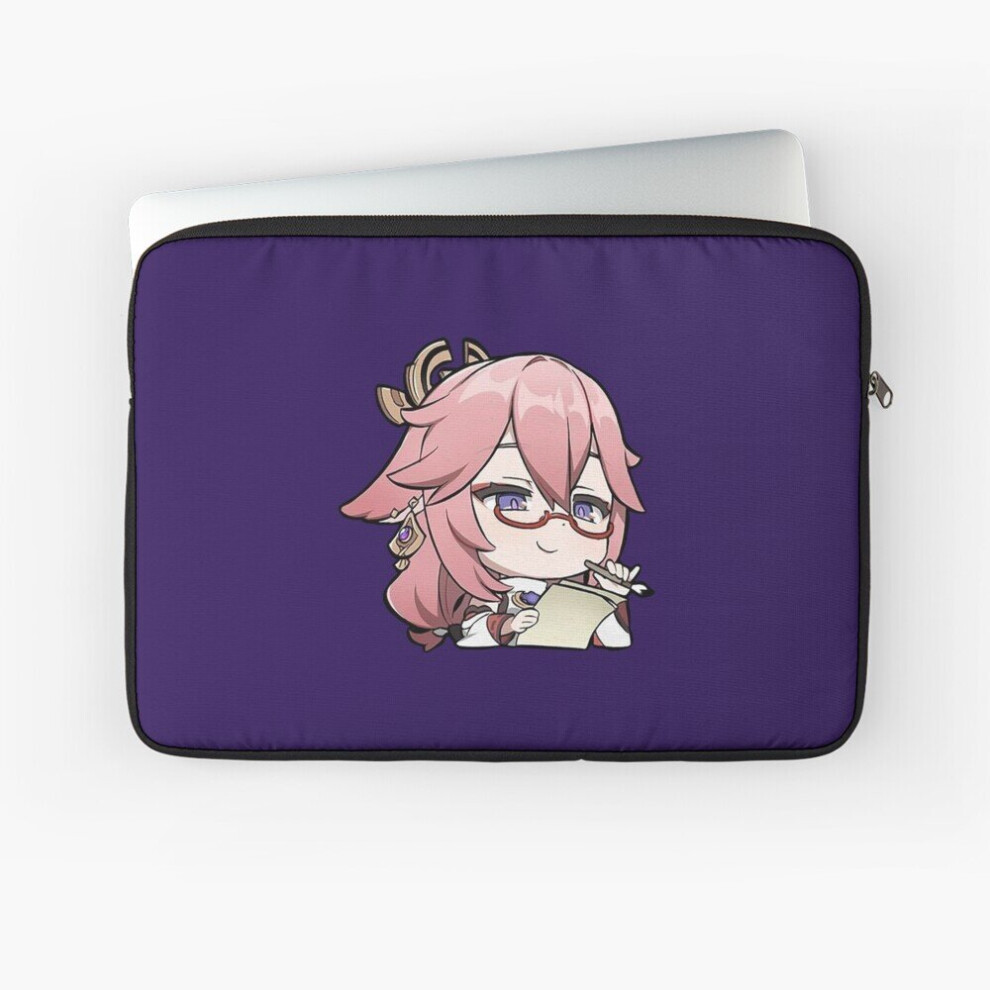 Laptop Sleeve Yae Miko Genshin Impact "Report" 10 12 13 15 17 Inch Case Notebook Tablet Carrying Bag Cover 7802738478709