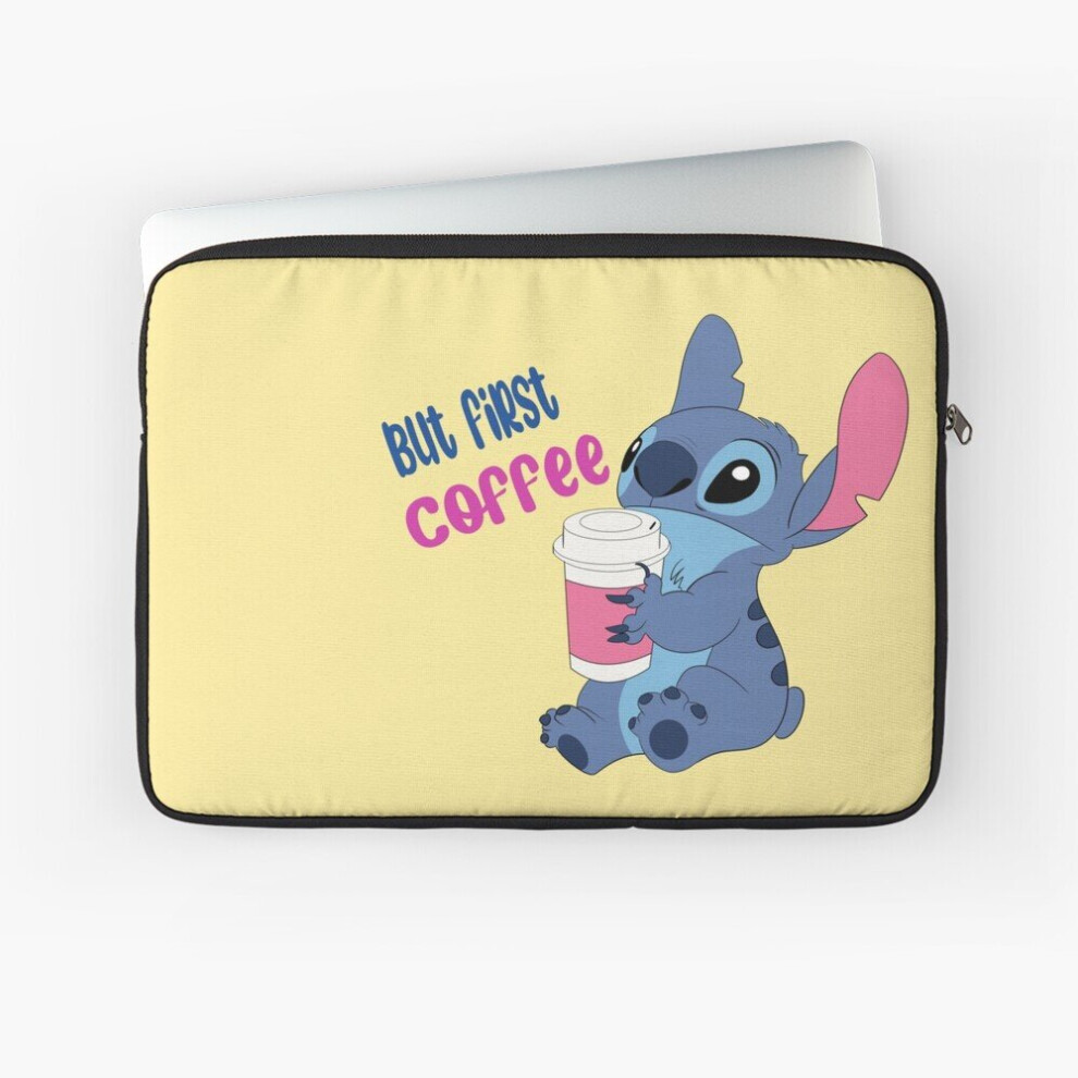 Laptop Sleeve Stitch First Coffee 10 12 13 15 17 Inch Case Notebook Tablet Carrying Bag Cover Brown 7802738473162