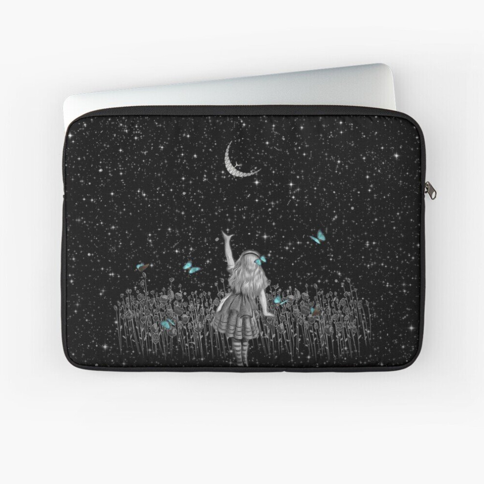 Laptop Sleeve Wonderland Smiling Starry Night - Alice In Wonderland 10 12 13 15 17 Inch Case Notebook Tablet Carrying Bag Cover 7802738413632