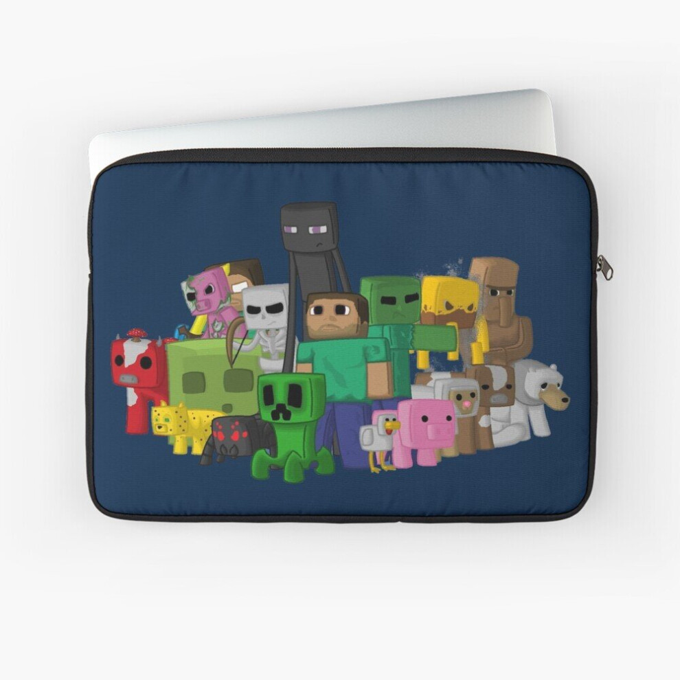 Laptop Sleeve Minecraft Characters 10 12 13 15 17 Inch Case Notebook Tablet Carrying Bag Cover