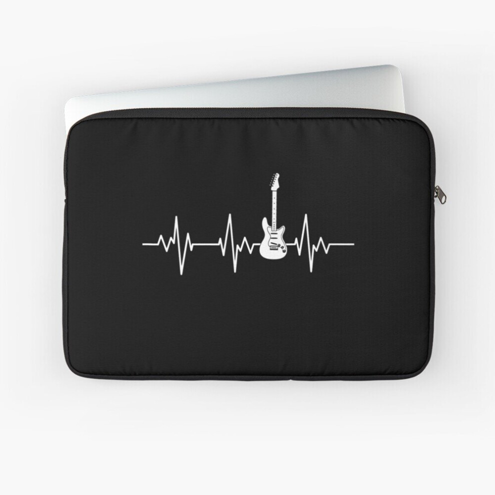 Laptop Sleeve Electric Guitar Heartbeat Guitar Rock Music 10 12 13 15 17 Inch Case Notebook Tablet Carrying Bag Cover 7802738493801