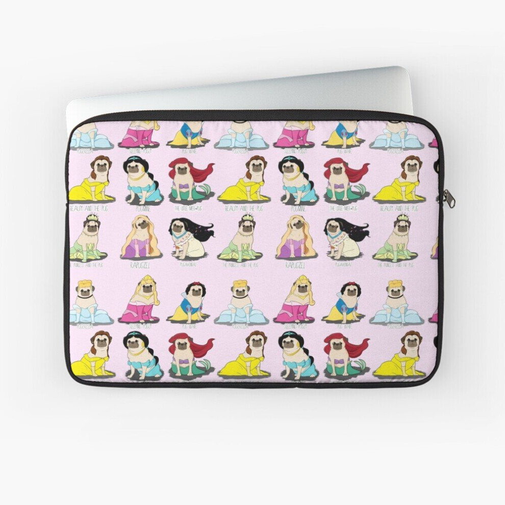 Laptop Sleeve Pug Princesses 10 12 13 15 17 Inch Case Notebook Tablet Carrying Bag Cover 7802738444223