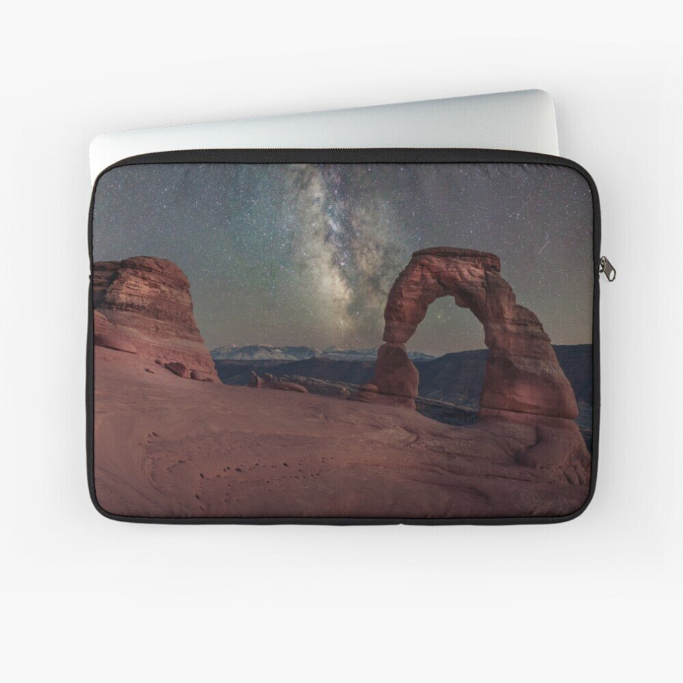 Laptop Sleeve Long Exposure Milky Way And Painting On Delicate Arch 10 12 13 15 17 Inch Case Notebook Tablet Carrying Bag Cover Light 7802738459647