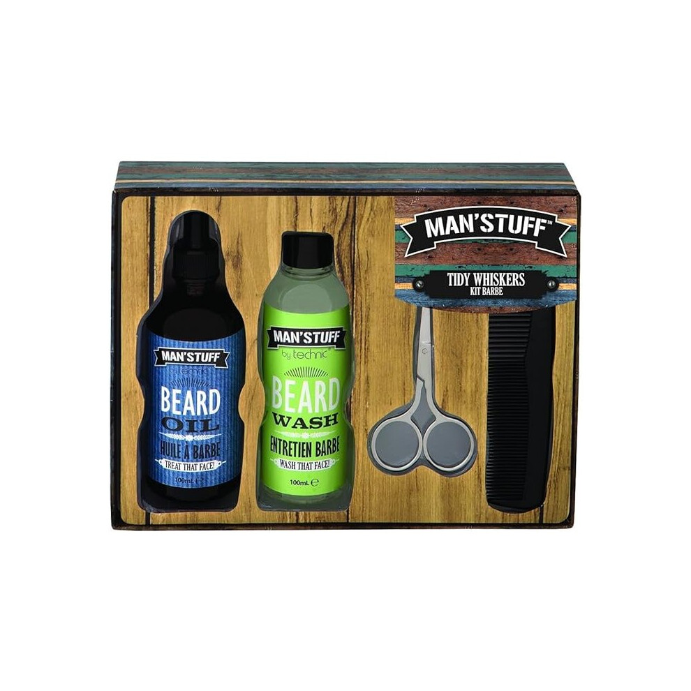 Man's Stuff by Technic Tidy Whiskers Beard Set - 4 Piece