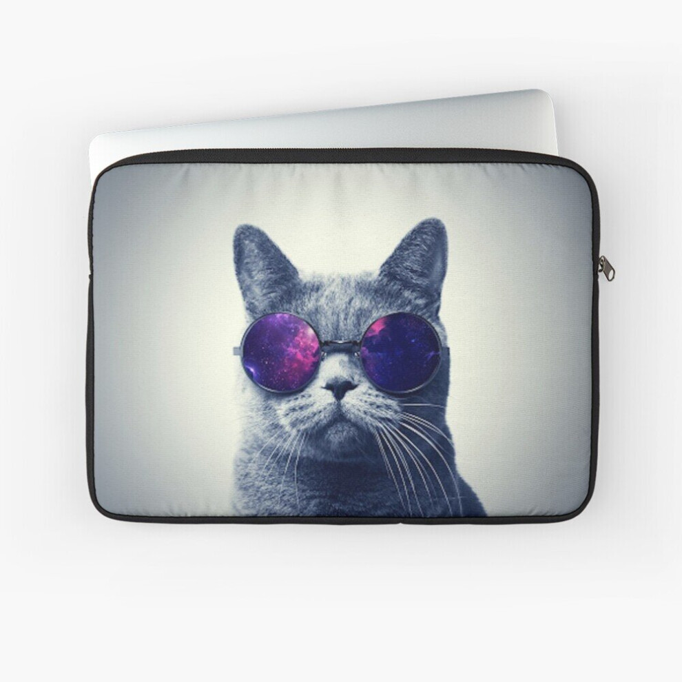Laptop Sleeve Cool Cat Wearing Sunglasses 10 12 13 15 17 Inch Case Notebook Tablet Carrying Bag Cover 7802738473100