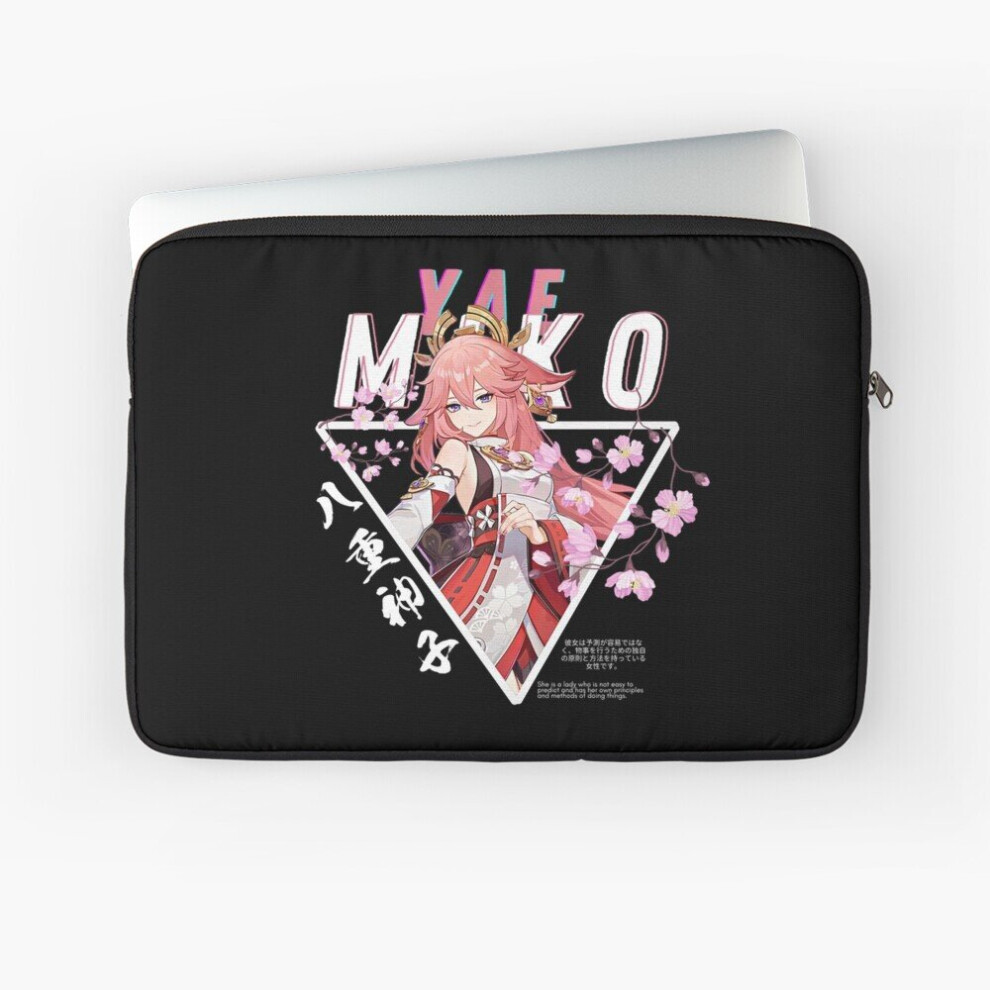 Laptop Sleeve Yae Miko - Genshin Impact Yae Miko 10 12 13 15 17 Inch Case Notebook Tablet Carrying Bag Cover 7802738440263