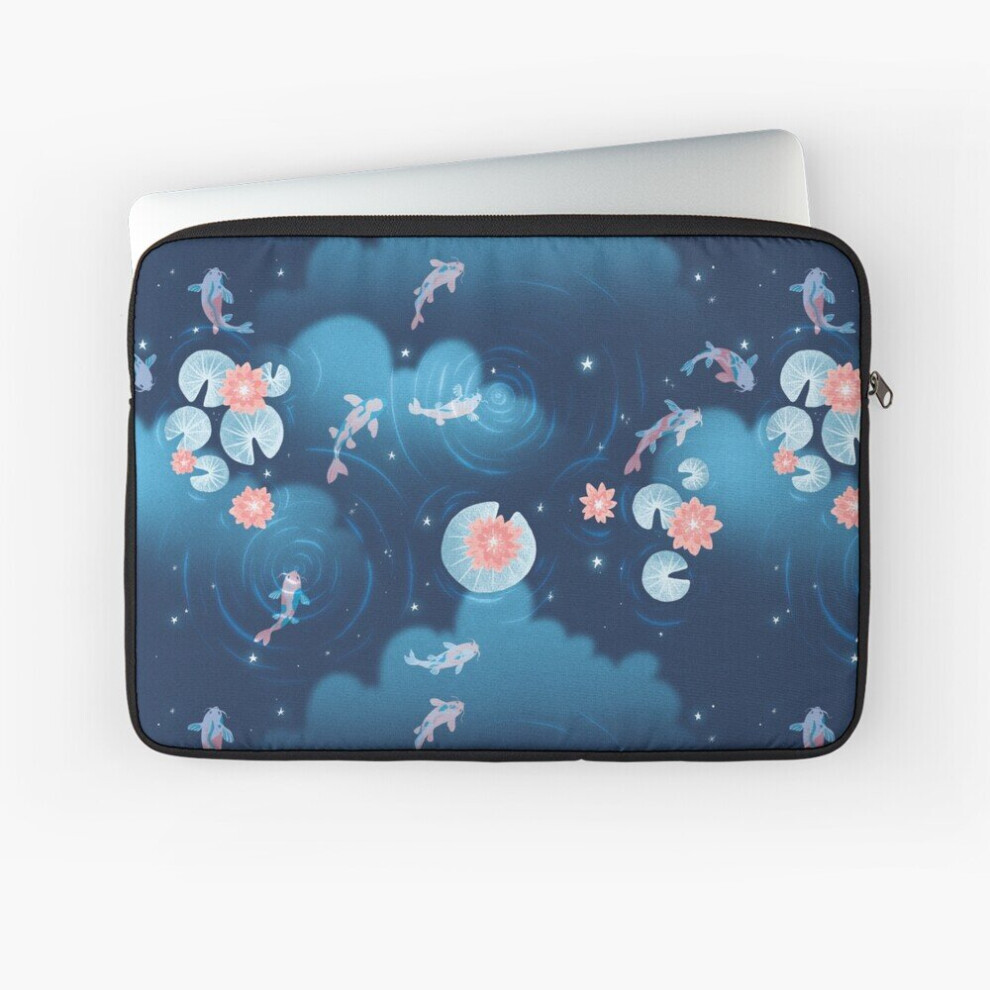 Laptop Sleeve Koi Pond - Night 10 12 13 15 17 Inch Case Notebook Tablet Carrying Bag Cover 7802738443936