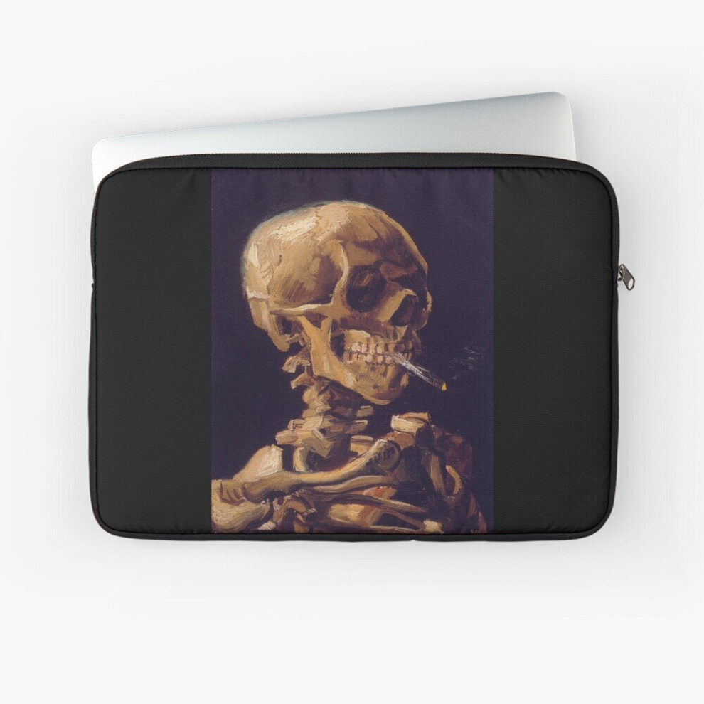 Laptop Sleeve Vincent Van Gogh's 'Skull With A Burning Cigarette' 10 12 13 15 17 Inch Case Notebook Tablet Carrying Bag Cover 7802738449242