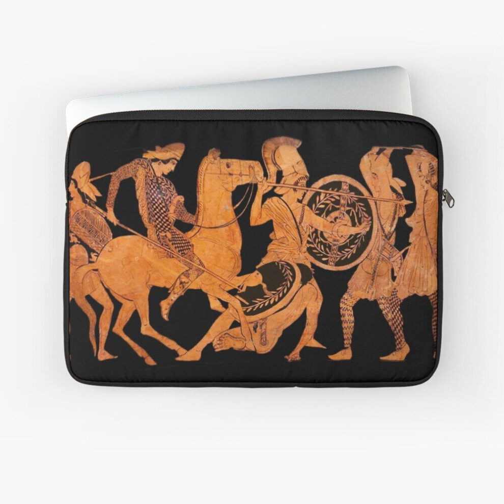 Laptop Sleeve Ancient Greek Figure Pottery Design 10 12 13 15 17 Inch Case Notebook Tablet Carrying Bag Cover Red 7802738501933
