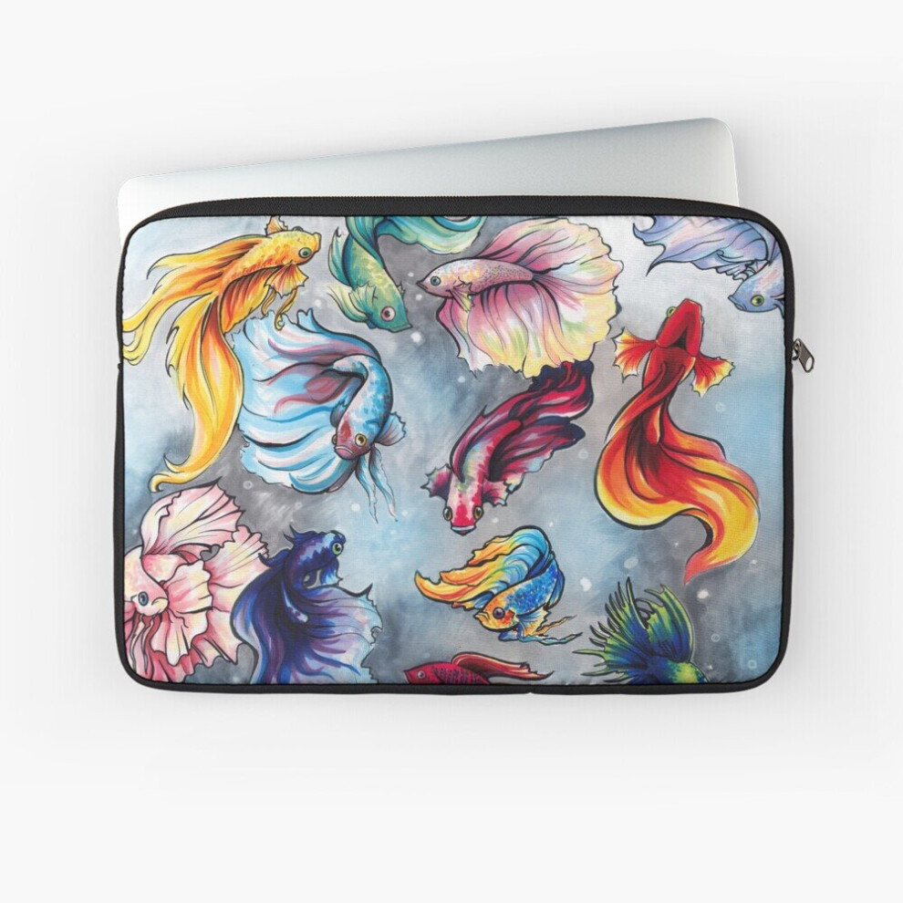 Laptop Sleeve Betta Fish 10 12 13 15 17 Inch Case Notebook Tablet Carrying Bag Cover 7802738424584