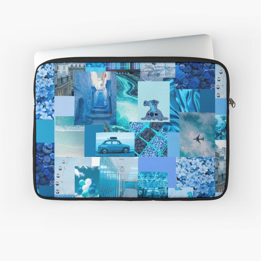 Laptop Sleeve Aesthetic 10 12 13 15 17 Inch Case Notebook Tablet Carrying Bag Cover Blue 7802738453614