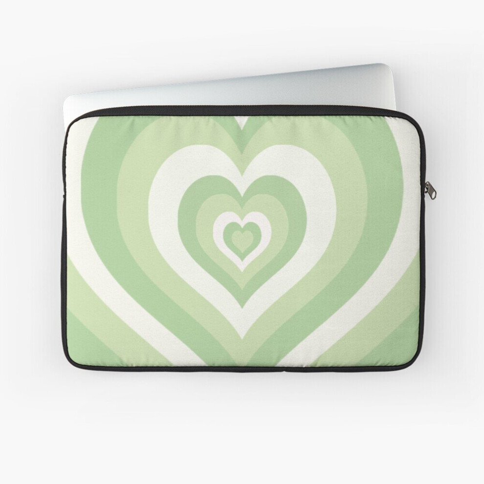 Laptop Sleeve Sage Heart Aesthetic 10 12 13 15 17 Inch Case Notebook Tablet Carrying Bag Cover Green 7802738500820