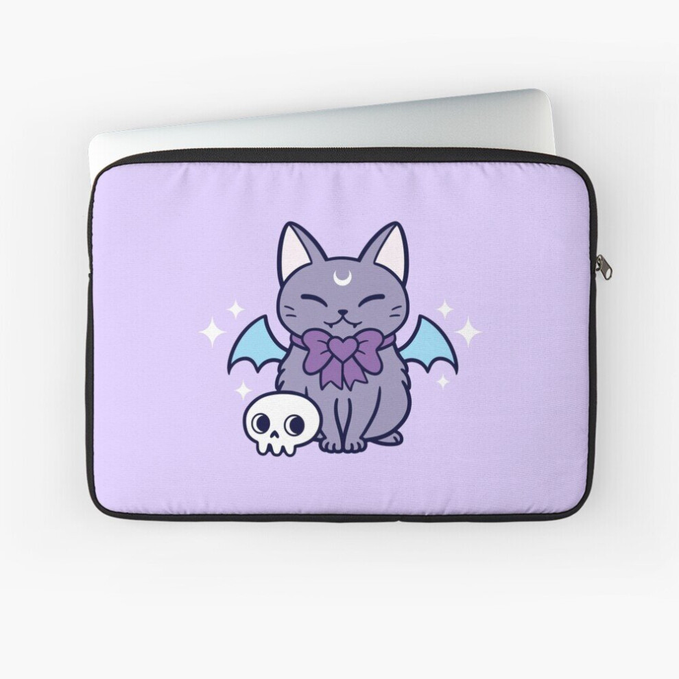 Laptop Sleeve Bat Kitten 01 Nikury 10 12 13 15 17 Inch Case Notebook Tablet Carrying Bag Cover Black 7802738500455