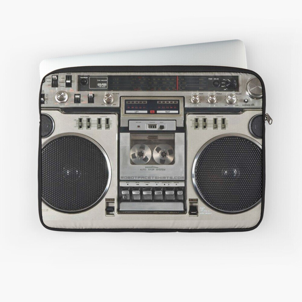 Laptop Sleeve Vintage 80S Boombox Ghettoblaster 10 12 13 15 17 Inch Case Notebook Tablet Carrying Bag Cover 7802738412420