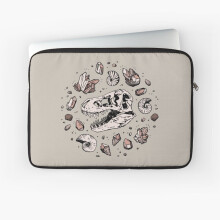 Laptop Sleeve Geo-rex Vortex Rose Quartz Dinosaur Skull Fossil Art 10 12 13 15 17 Inch Case Notebook Tablet Carrying Bag Cover