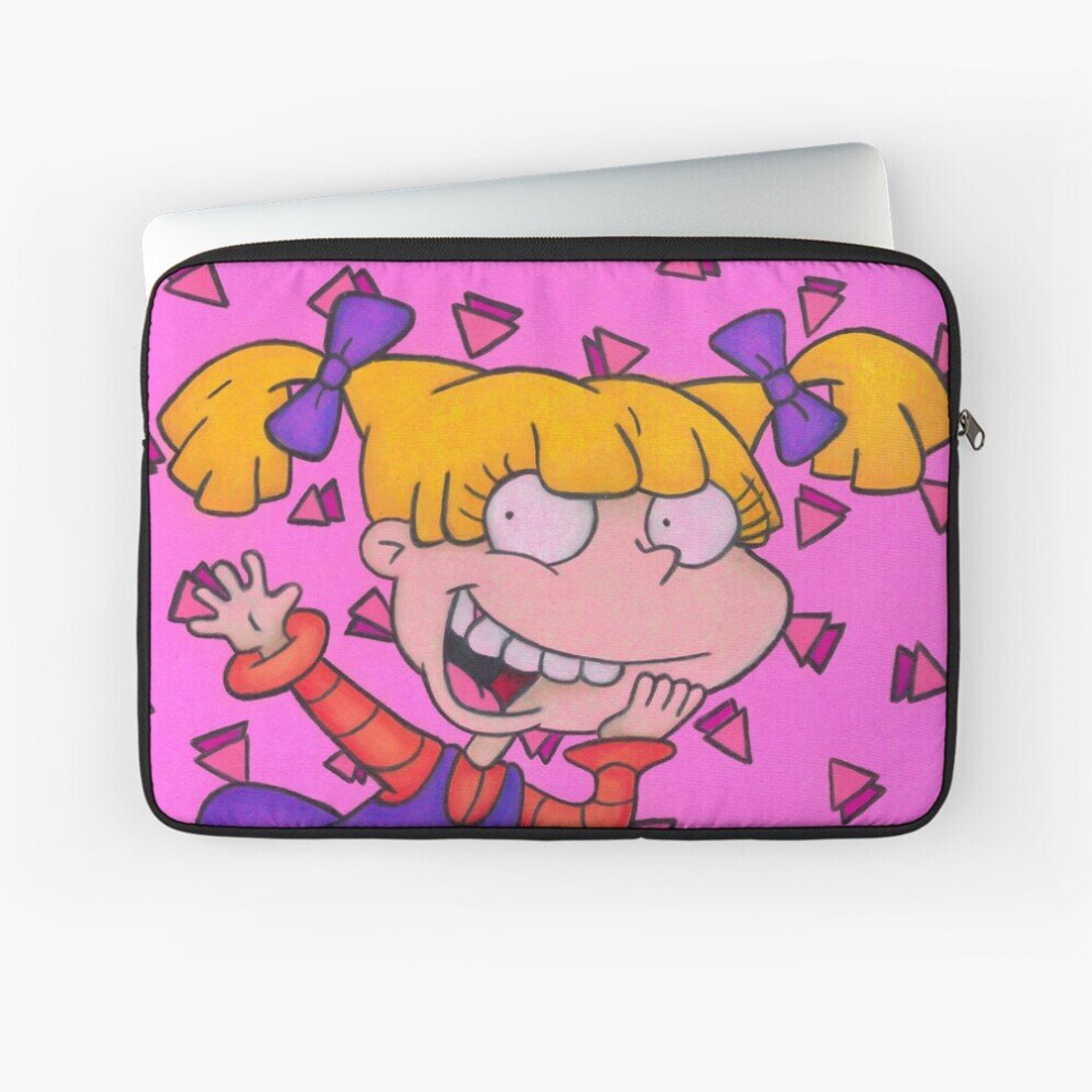 Laptop Sleeve Angelica Rugrats Nickelodeon Triangle 90S Pattern 10 12 13 15 17 Inch Case Notebook Tablet Carrying Bag Cover Pink 7802738513196