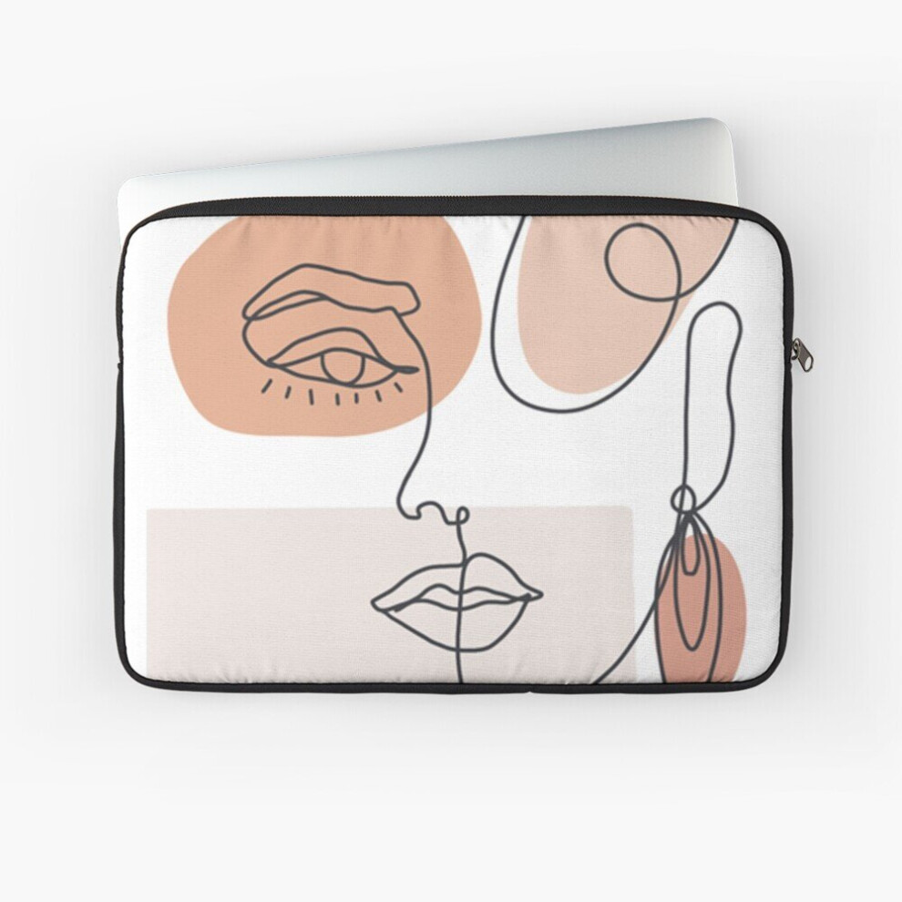 Laptop Sleeve Aesthetic Face Line Abstract 10 12 13 15 17 Inch Case Notebook Tablet Carrying Bag Cover 7802738438604