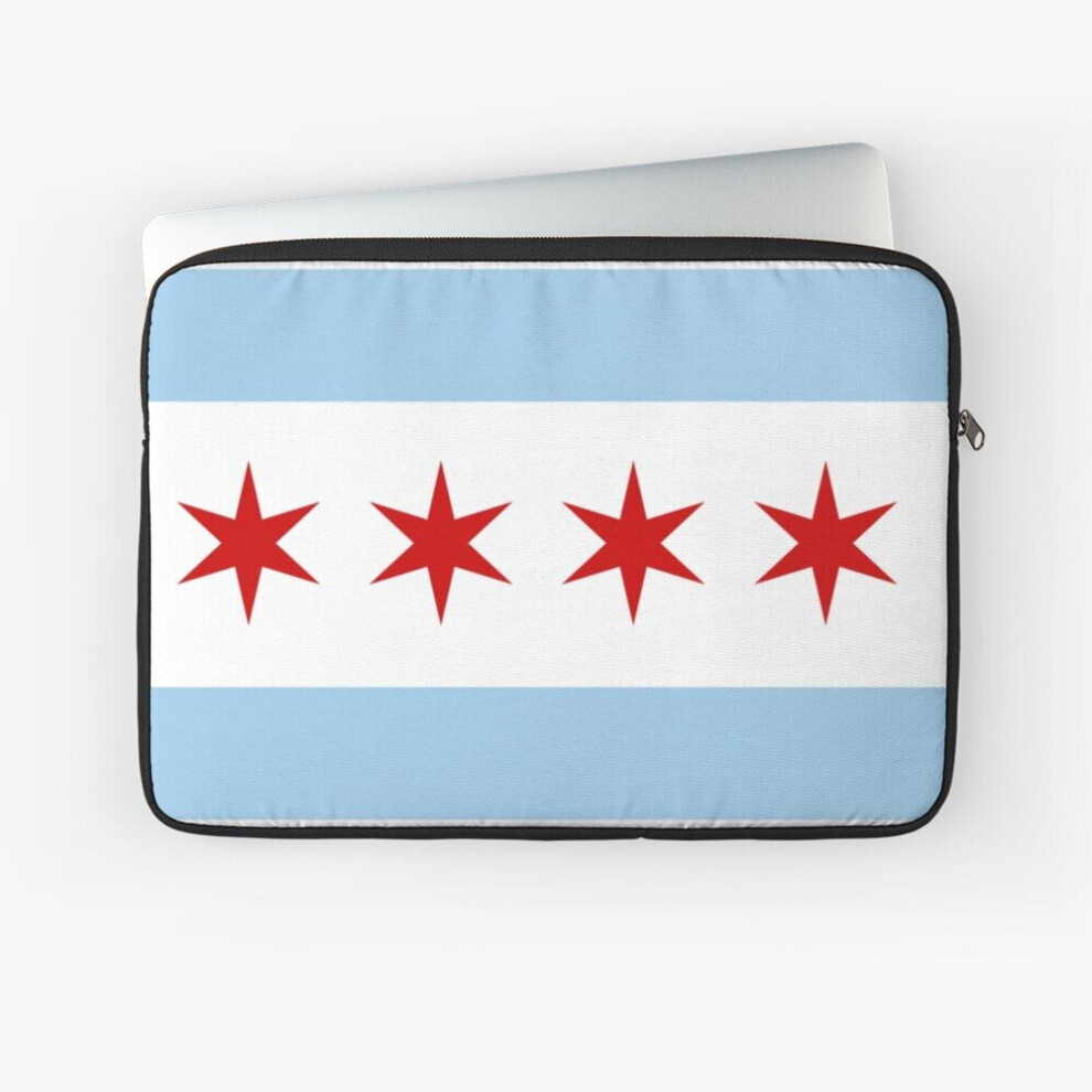 Laptop Sleeve Chicago Flag 10 12 13 15 17 Inch Case Notebook Tablet Carrying Bag Cover 7802738432138