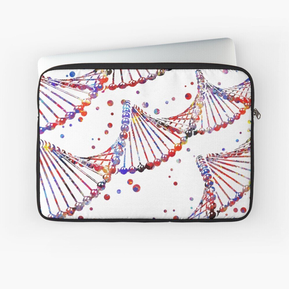 Laptop Sleeve Dna Molecule, Watercolor Dna, Dna, Dna Structure 10 12 13 15 17 Inch Case Notebook Tablet Carrying Bag Cover 7802738510874