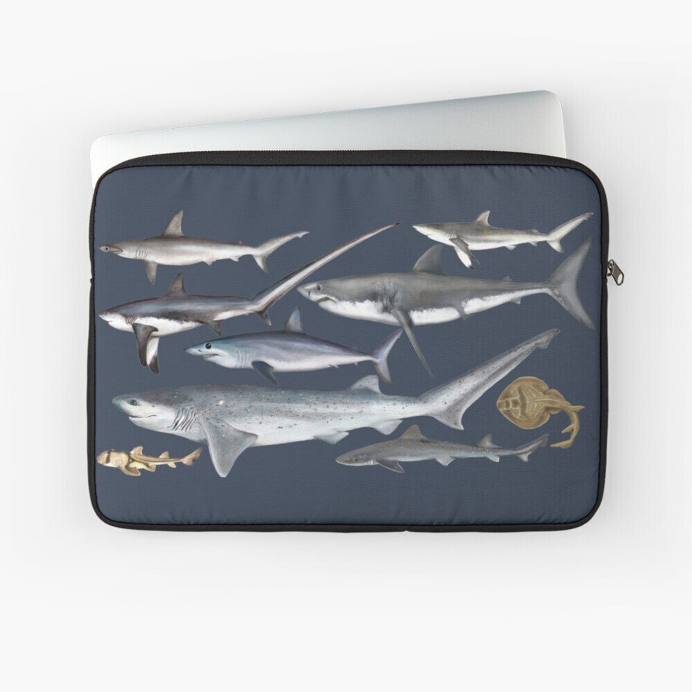 Laptop Sleeve Sharks, Sharks, Eveywhere Sharks 10 12 13 15 17 Inch Case Notebook Tablet Carrying Bag Cover 7802738436716