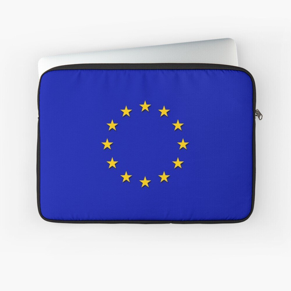 Laptop Sleeve Europe - I Love The European Union ~ Eu Flag Drapeau Design 10 12 13 15 17 Inch Case Notebook Tablet Carrying Bag Cover 7802738471915