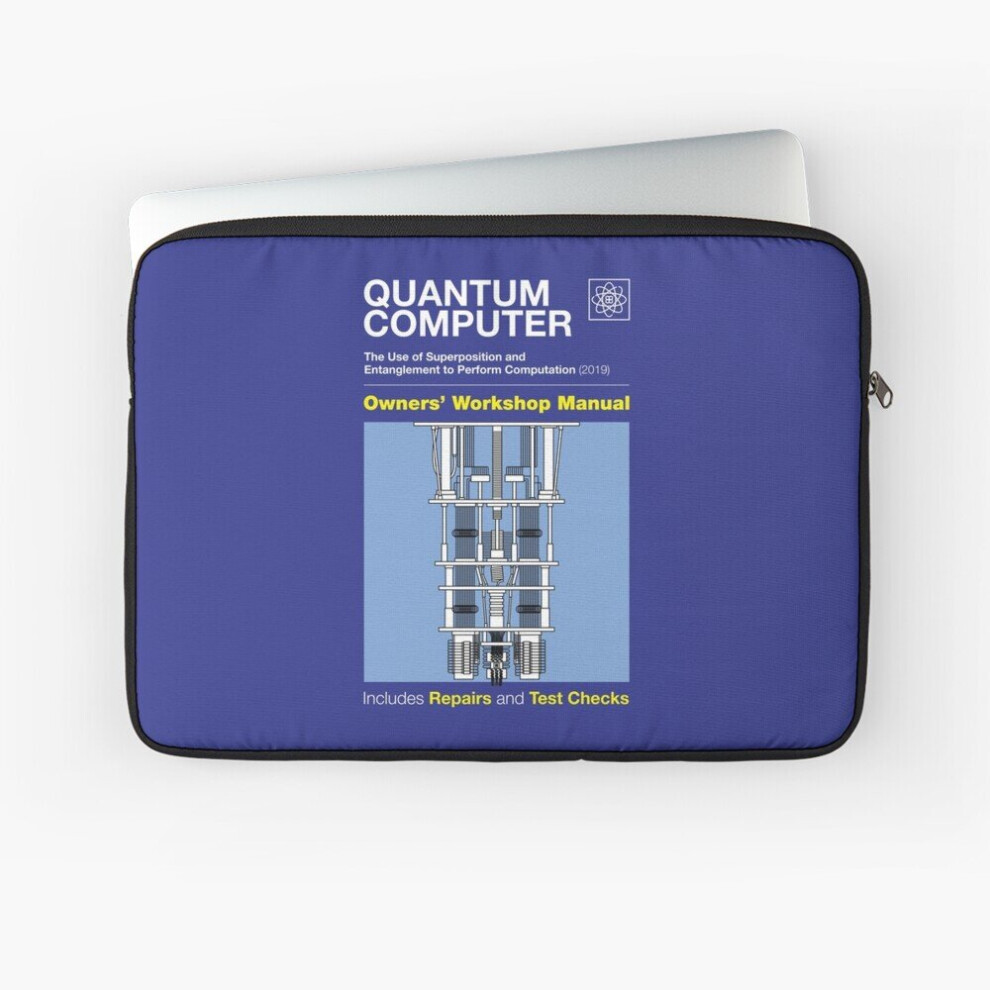 Laptop Sleeve Quantum Computer - Owners Manual 10 12 13 15 17 Inch Case Notebook Tablet Carrying Bag Cover 7802738488678
