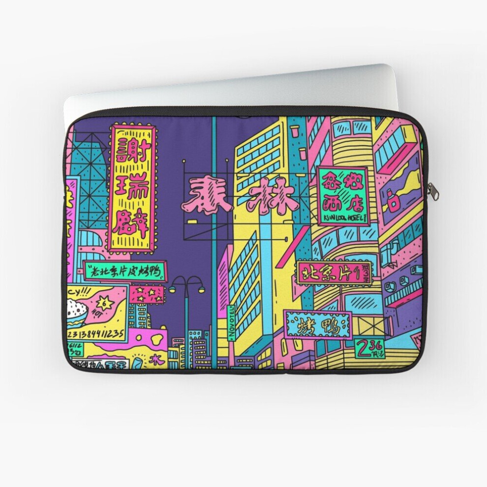 Laptop Sleeve Neon City 10 12 13 15 17 Inch Case Notebook Tablet Carrying Bag Cover 7802738415261