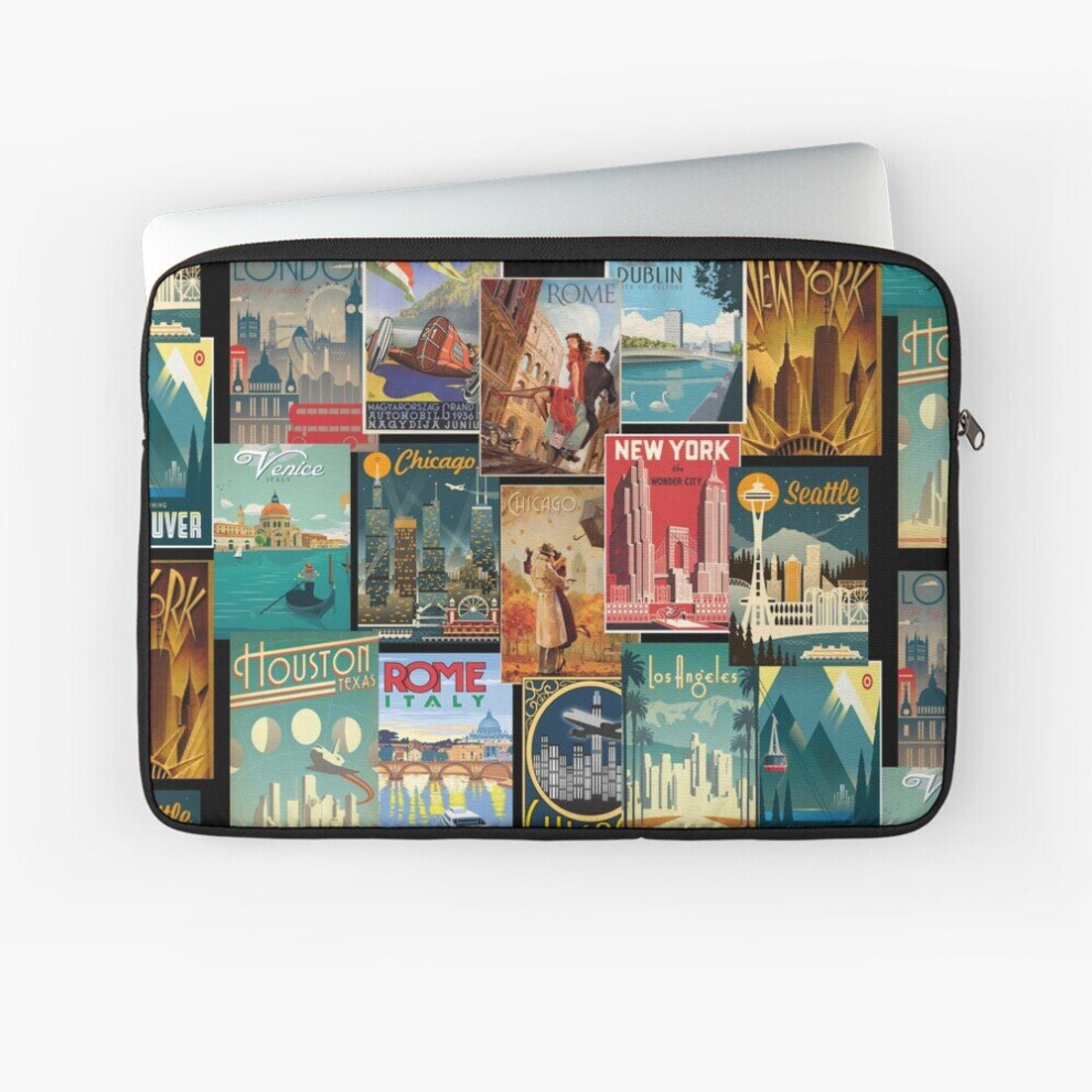 Laptop Sleeve Around The World 10 12 13 15 17 Inch Case Notebook Tablet Carrying Bag Cover 7802738465129