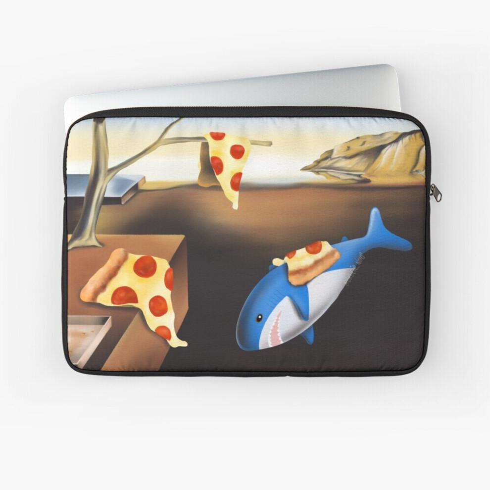 Laptop Sleeve Salvador Brucie: The Persistence Of Pizza (Blahaj/Shark Edition) 10 12 13 15 17 Inch Case Notebook Tablet Carrying Bag Cover 7802738472684