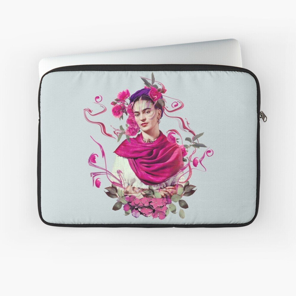 Bearlad Laptop Sleeve Frida Kahlo Mexican Feminist Portrait Painting 10 12 13 15 17 Inch Case Notebook Tablet Carrying Bag Cover